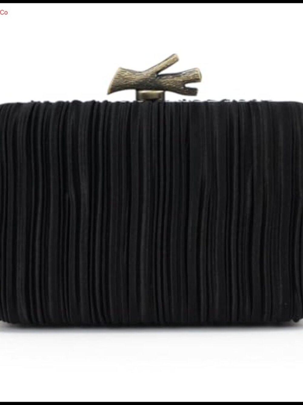 Pleated Branch Clasp Evening Bag Clutch Purse for Women Wedding